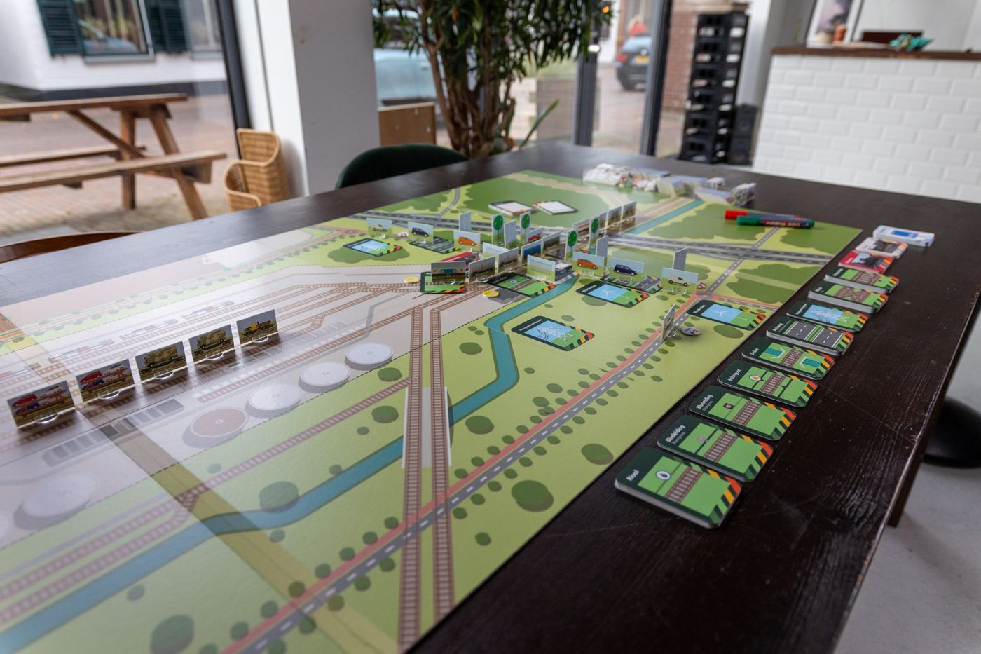 Overzicht van de ondergrond met het spoor en de omgeving
